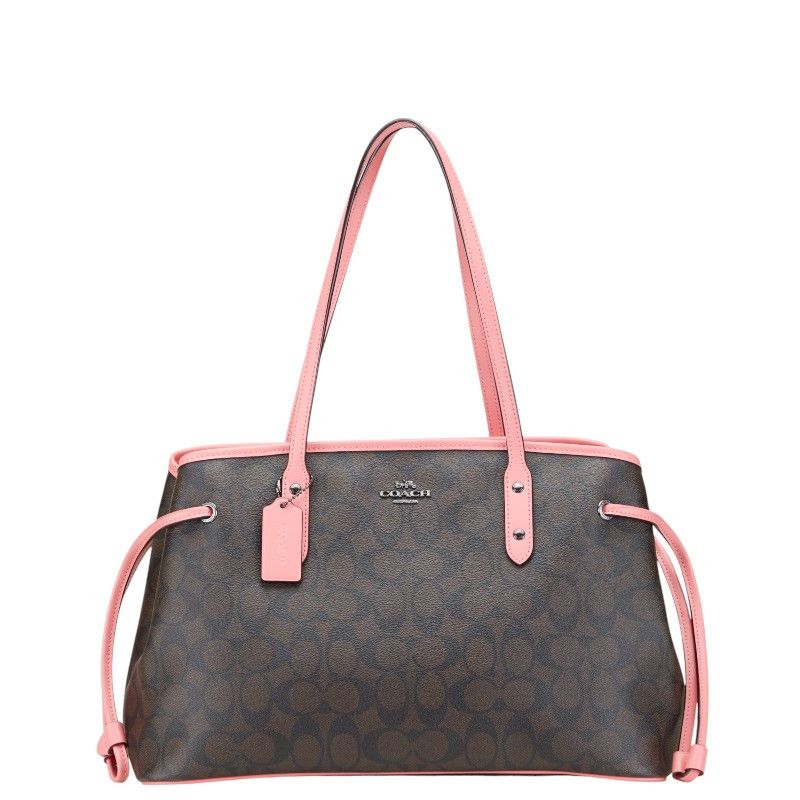 Coach Coach Coach Signature PVC Leather Tote Bag Leather Tote Bag F57842 Size ONE SIZE - 1 Thumbnail