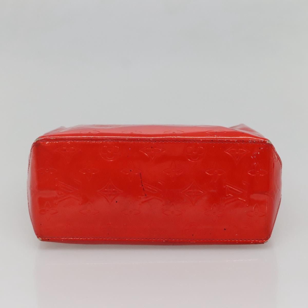 Louis Vuitton LOUIS VUITTON Monogram Vernis Reade PM Hand Bag Red Rouge Size ONE SIZE - 9 Thumbnail