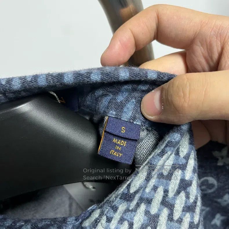Louis Vuitton Nigo checkerboard knit shirt