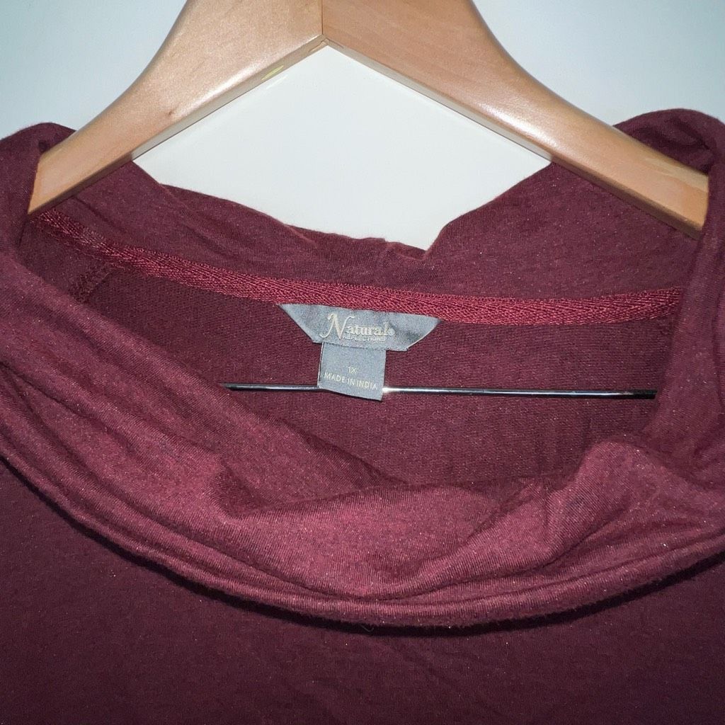 Other Natural Reflections Cowel Neck Long Sleeve Sweater Size L / US 10 / IT 46 - 2 Thumbnail
