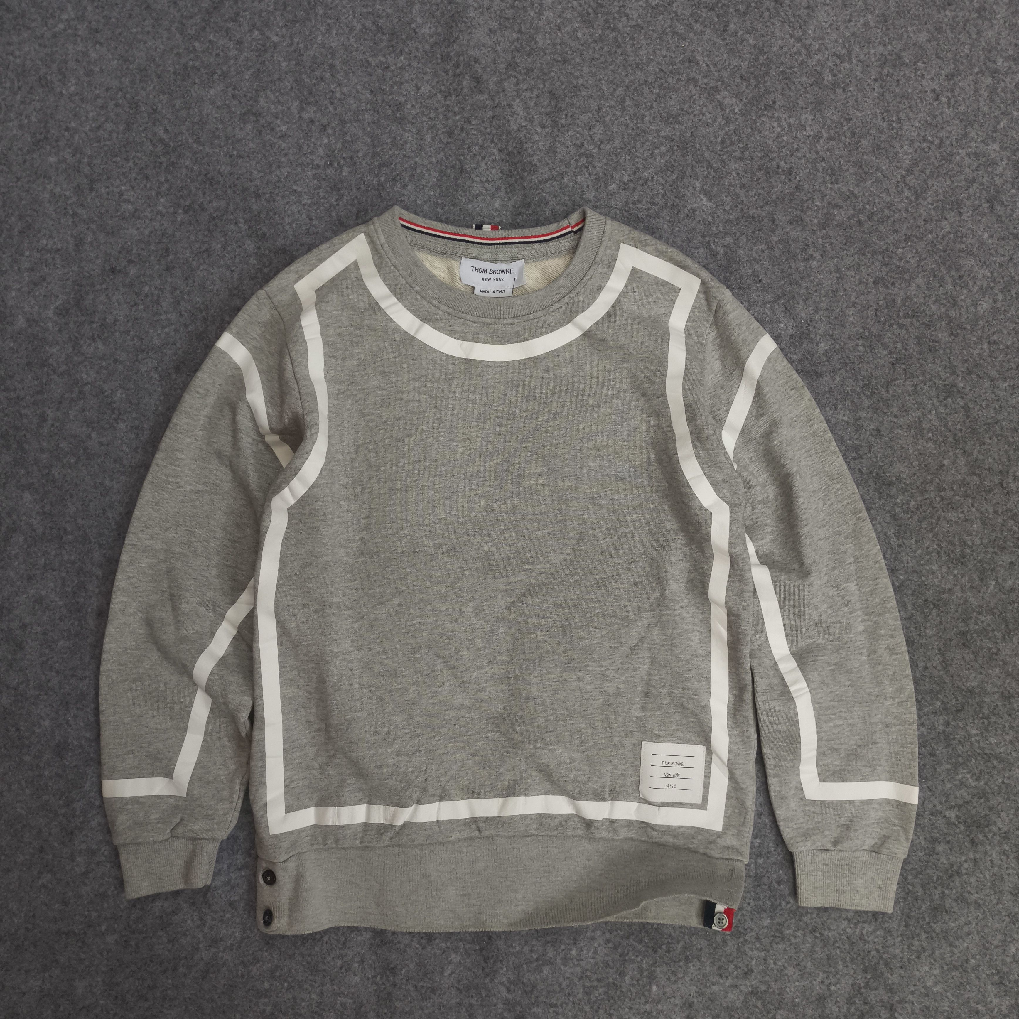 Thom Browne Thom browne reflective pull over sweatshirt crewneck Size M / US 6-8 / IT 42-44 - 2 Thumbnail