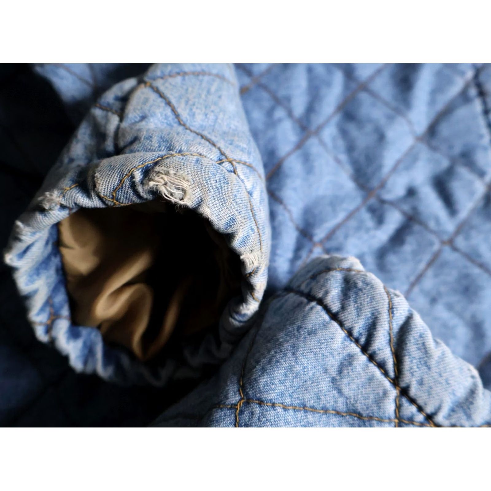 Vintage Lauren Jeans Co. Polo Ralph Blue Quilted Double Breasted Peacoat Women's Small Size 28" / US 6 / IT 42 - 5 Thumbnail
