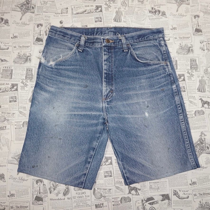 Rustler 32 - Vintage Y2K Rustler faded distressed denim jean shorts Size US 32 / EU 48 - 2 Thumbnail