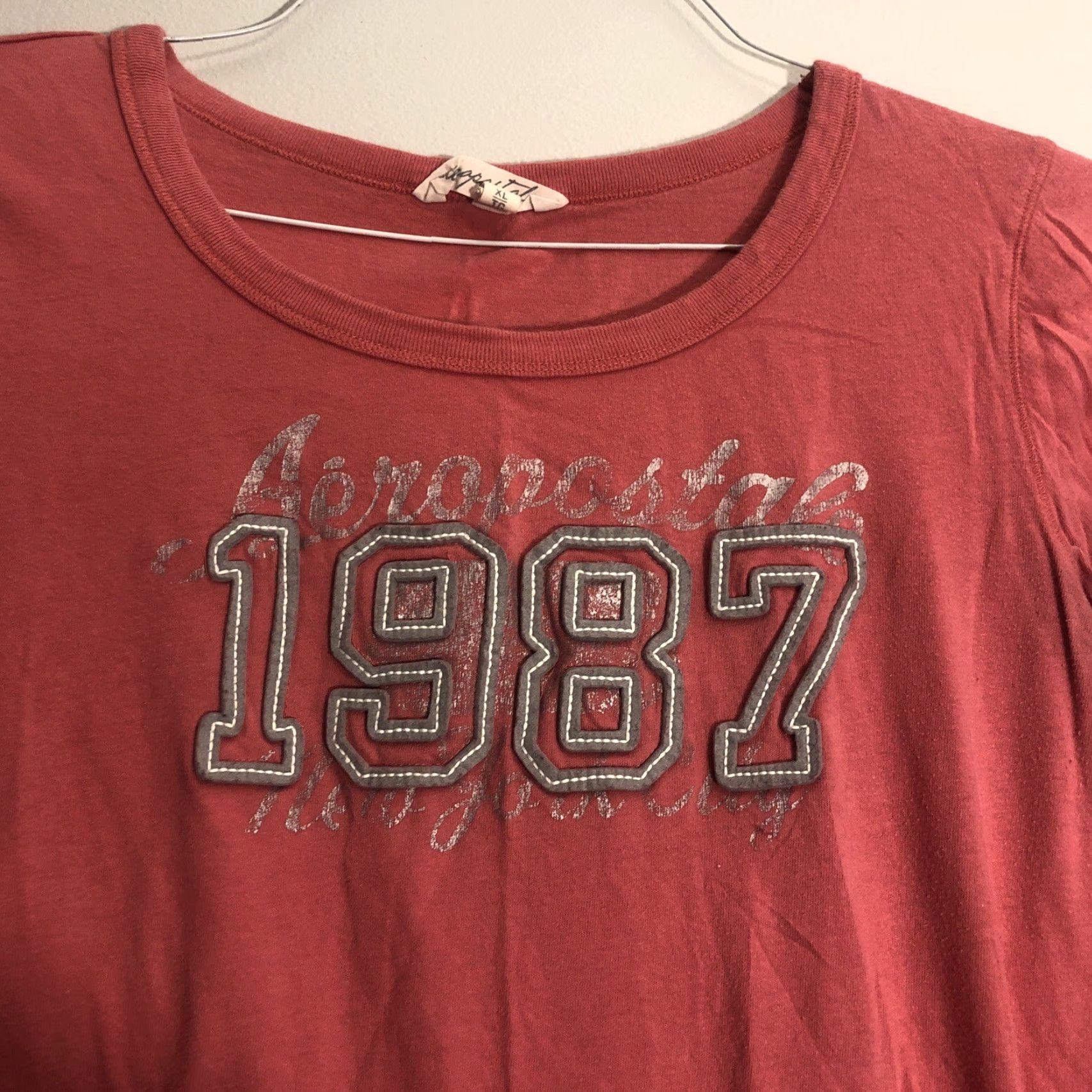 Vintage Aero Aeropostale Shirt Womens XL Pink Long Sleeve 1987 Logo Ladies Top Sz XL Size XL / US 12-14 / IT 48-50 - 3 Thumbnail