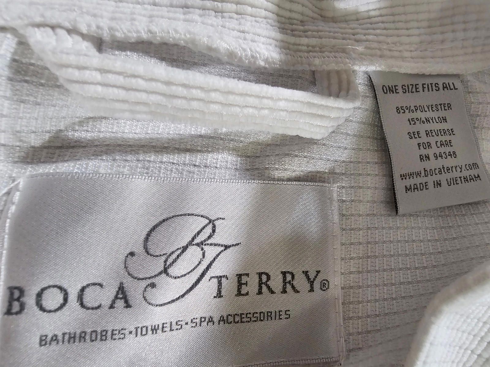 Designer BOCA TERRY Potawatomi Casino Spa Robe Size ONE SIZE - 2 Thumbnail