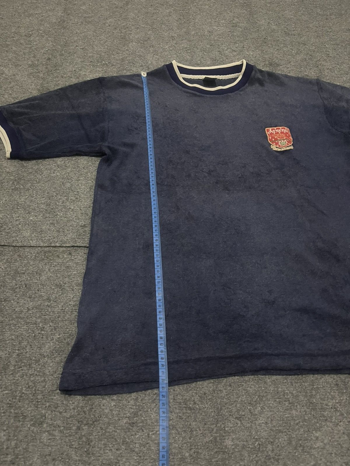 Japanese Brand Metre 80s Velvet Arsenal Logo Tee Vintage Size US L / EU 52-54 / 3 - 11 Thumbnail
