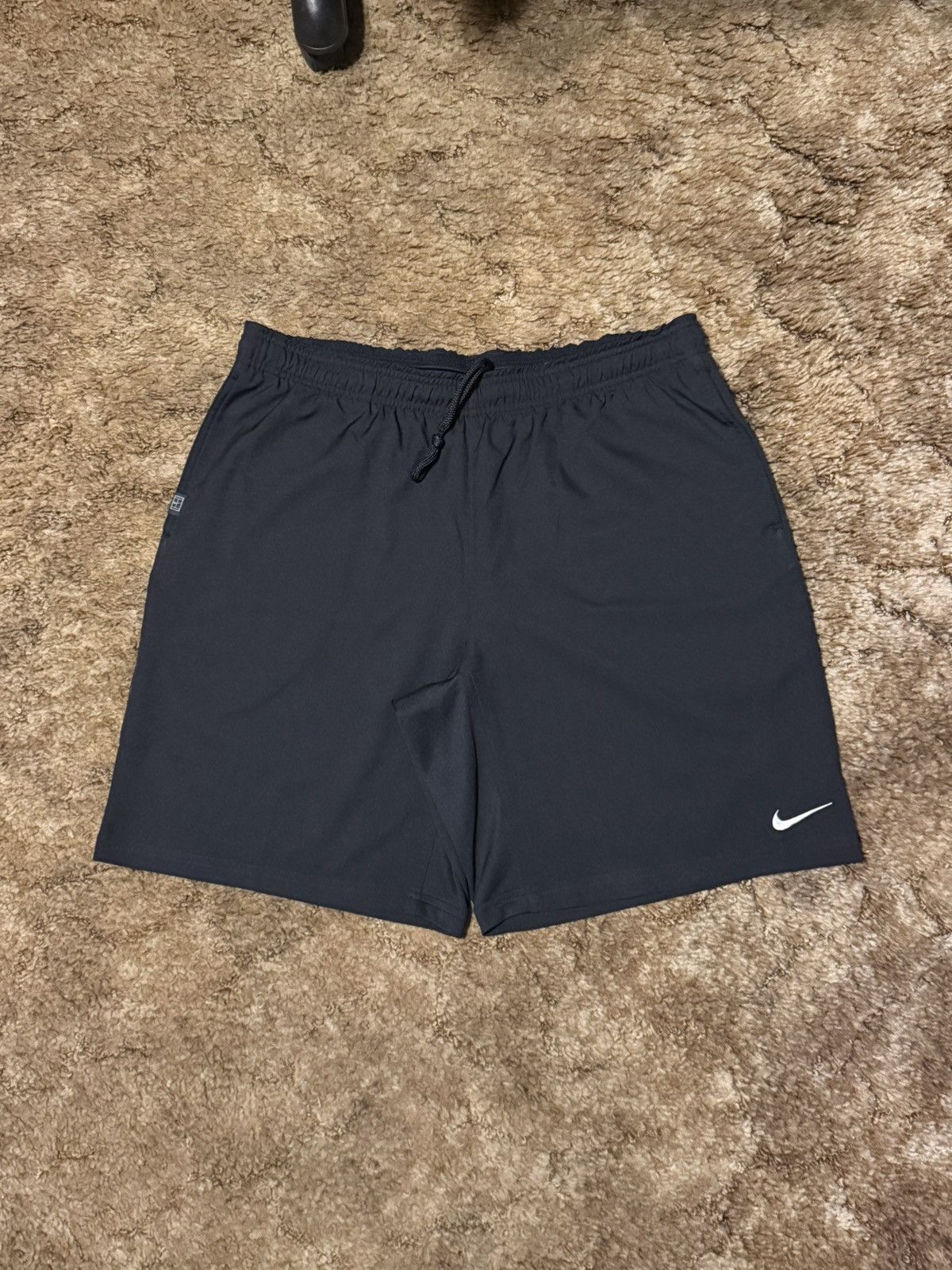 Nike Nike Dri-Fit Athletic Below Knee Shorts Black Large Size US 34 / EU 50 - 2 Thumbnail