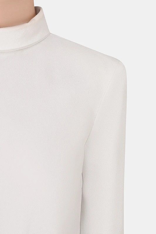 Saint Laurent Paris o1bcso1str1125 Backless Playsuit In Sable in Black/White Size S / US 4 / IT 40 - 4 Thumbnail