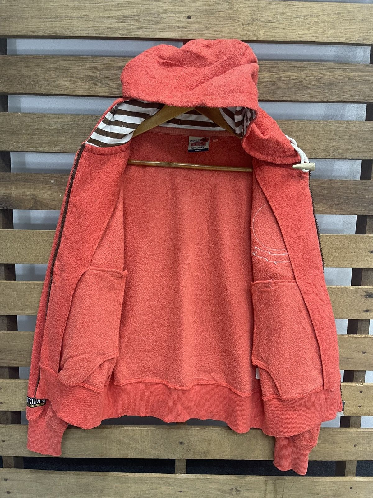 Gotcha Vtg GOTCHA "Remember Your Roots" Terry Cloth Zip Hoodie Size S / US 4 / IT 40 - 9 Thumbnail