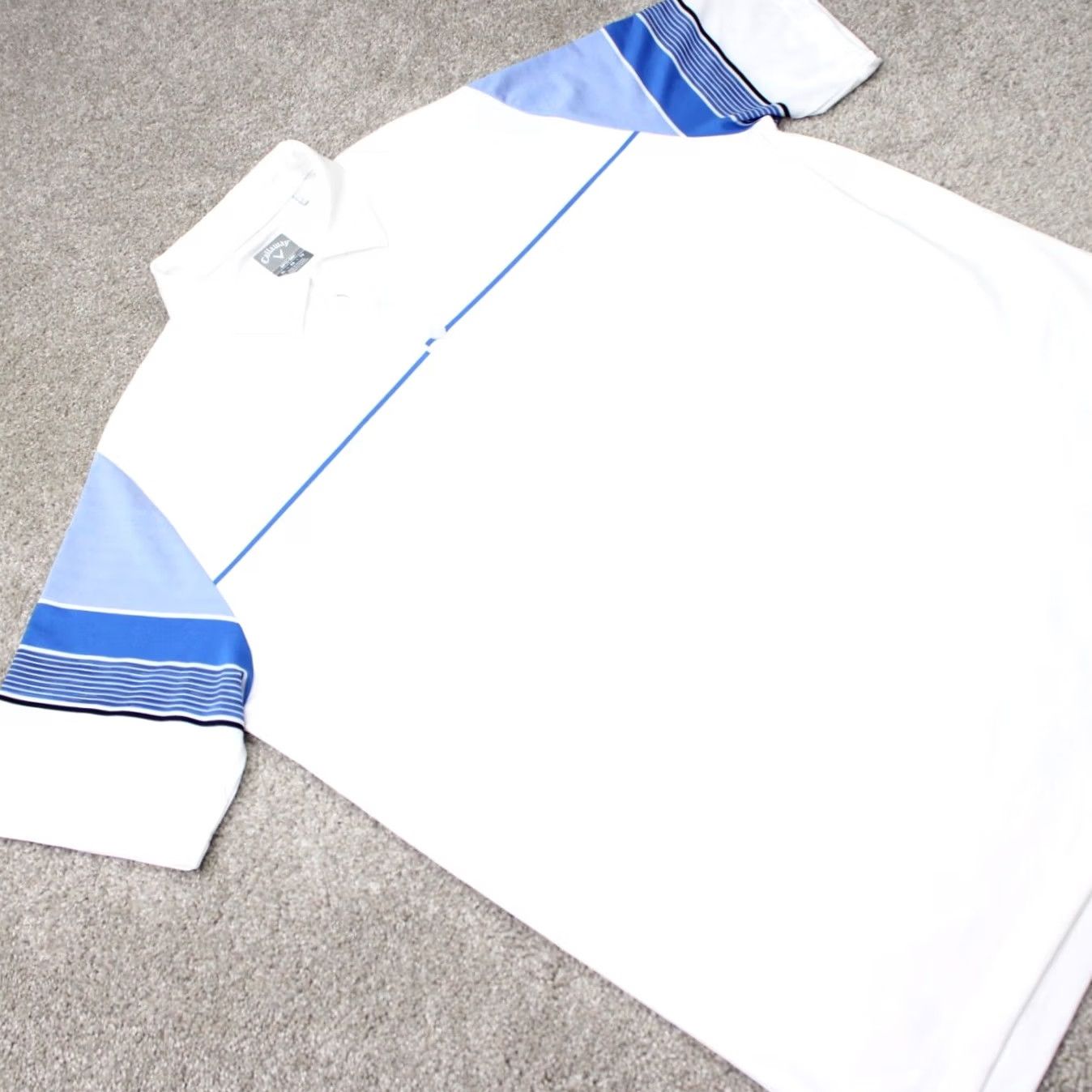 Callaway Callaway Polo Shirt Mens XL White Blue Opti-Dri Golf Short Sleeve) Size US XL / EU 56 / 4 - 6 Thumbnail