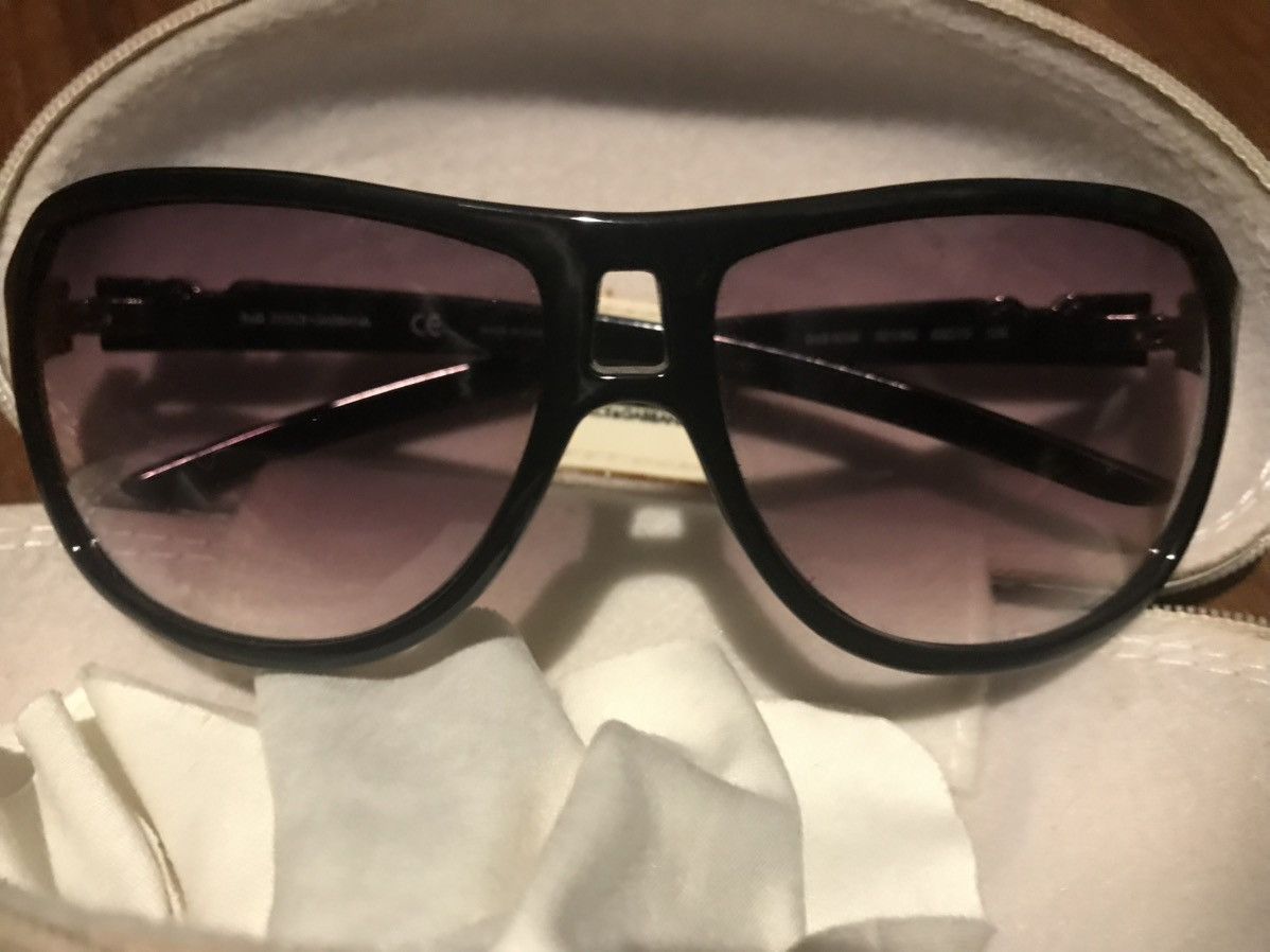 Dolce & Gabbana D&G Black Sunglasses with Case and Napkin Size ONE SIZE - 2 Thumbnail