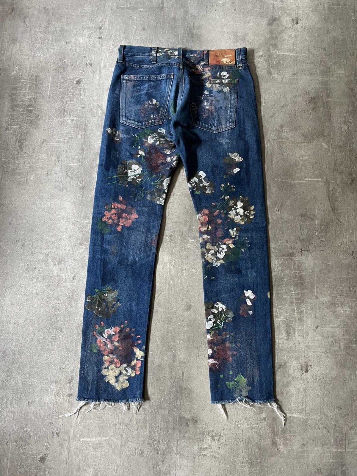 Gucci Gucci A/W 16 Hand Painted Floral jeans blue rare Size US 32 / EU 48 - 2 Thumbnail