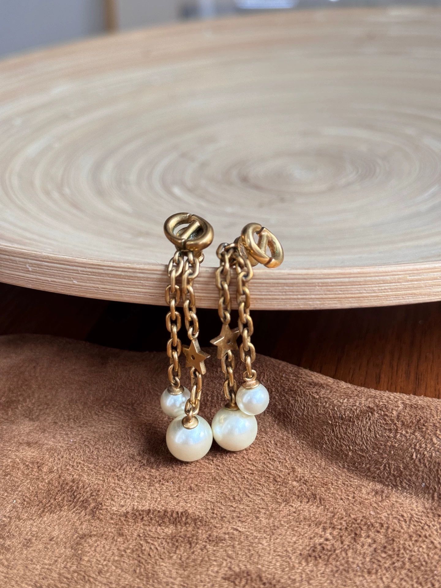 Dior Dior 99 New Classic Pearl Letter Long Stud Earrings Size ONE SIZE - 2 Thumbnail