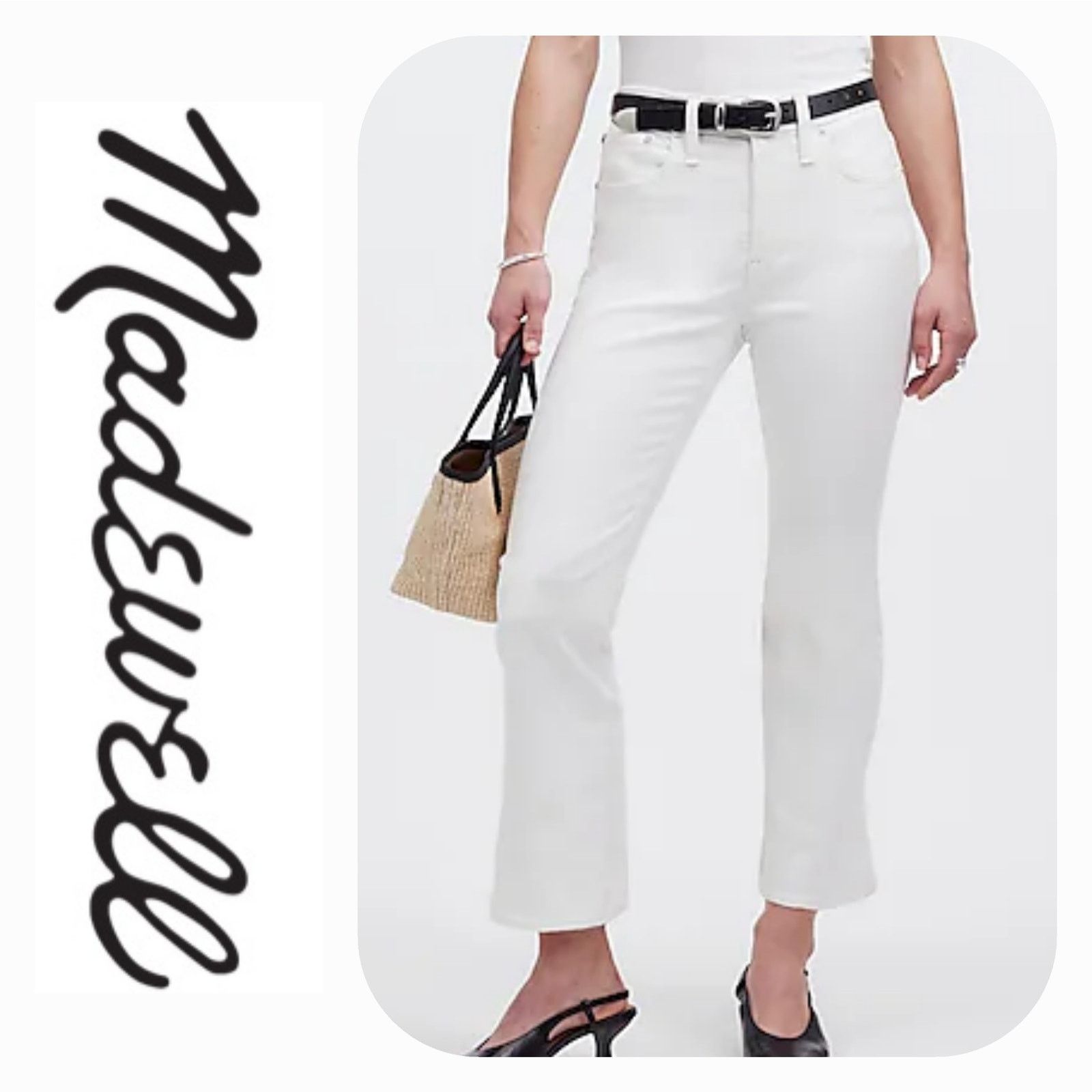 Madewell NWT Madewell Petite Kick Out Crop Ankle Jeans Sz. 28Px26 Size 28" / US 6 / IT 42 - 1 Thumbnail