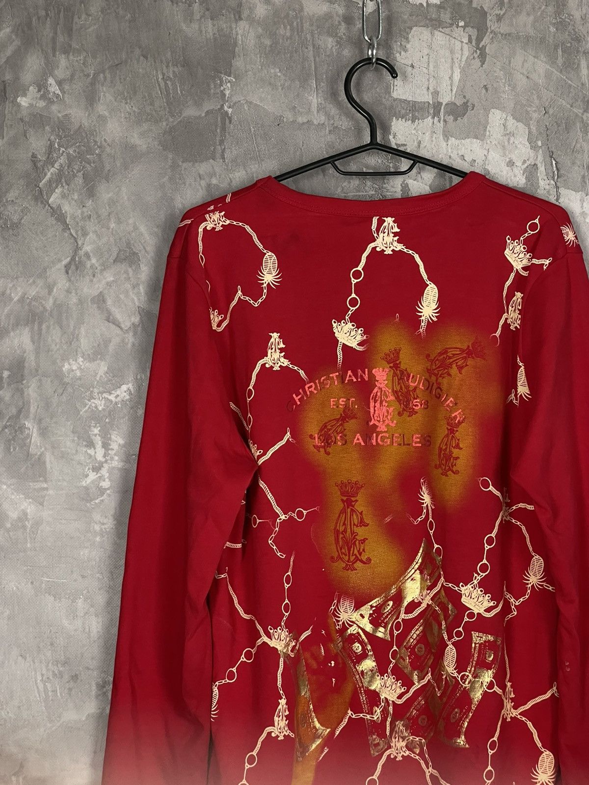 Ed Hardy × Vintage Vintage 00s Christian Audigier Printed Long sleeve T shirt Size XXL / US 16-18 / IT 52-54 - 11 Thumbnail