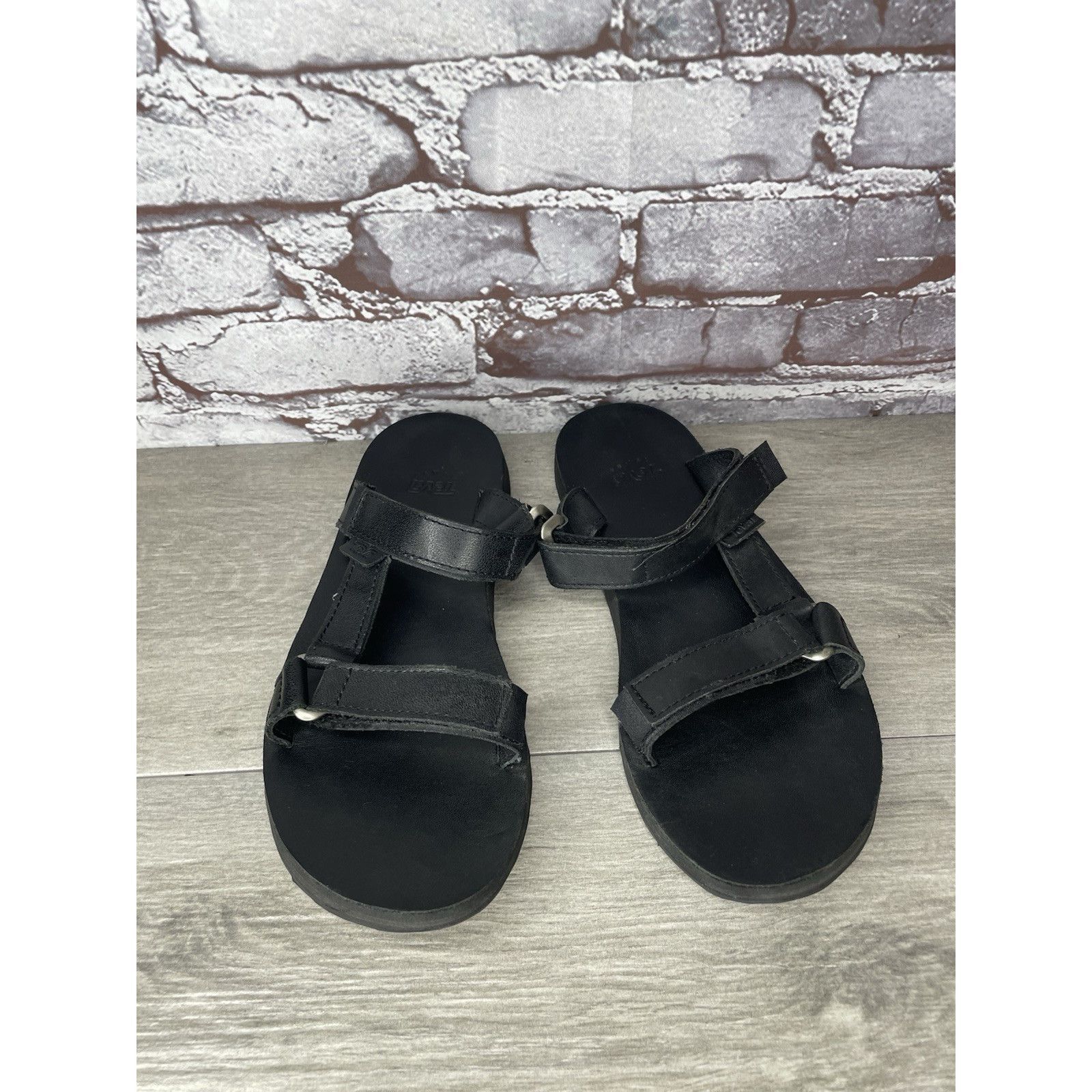 Teva Teva Black Leather Universal Straps Hiking Sandals Women’s S Size US 9 / IT 39 - 5 Thumbnail