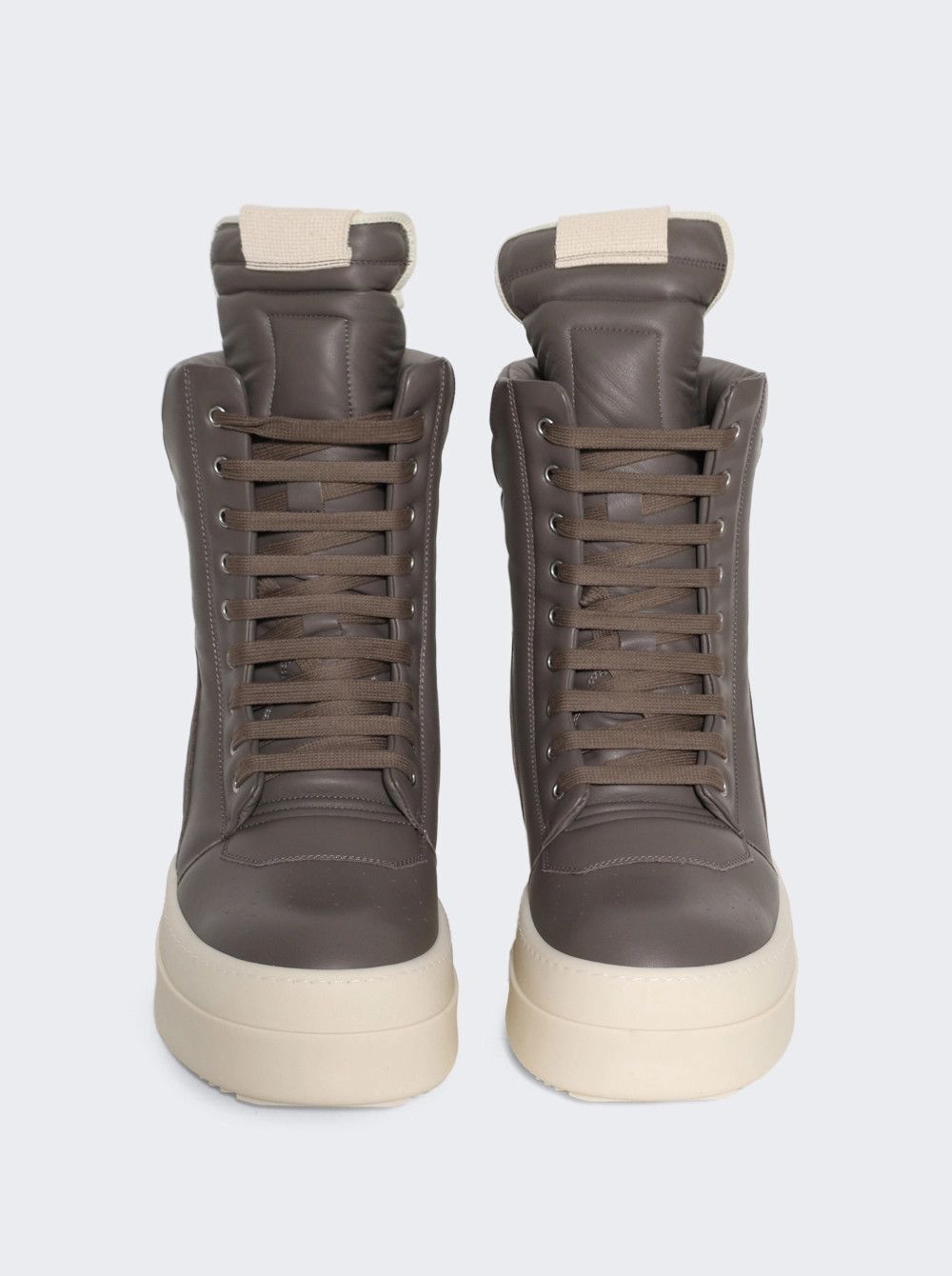 Rick Owens o1mle0226 Hollywood Mega Geobasket High Top Sneakers Brown Size US 7 / EU 40 - 5 Thumbnail