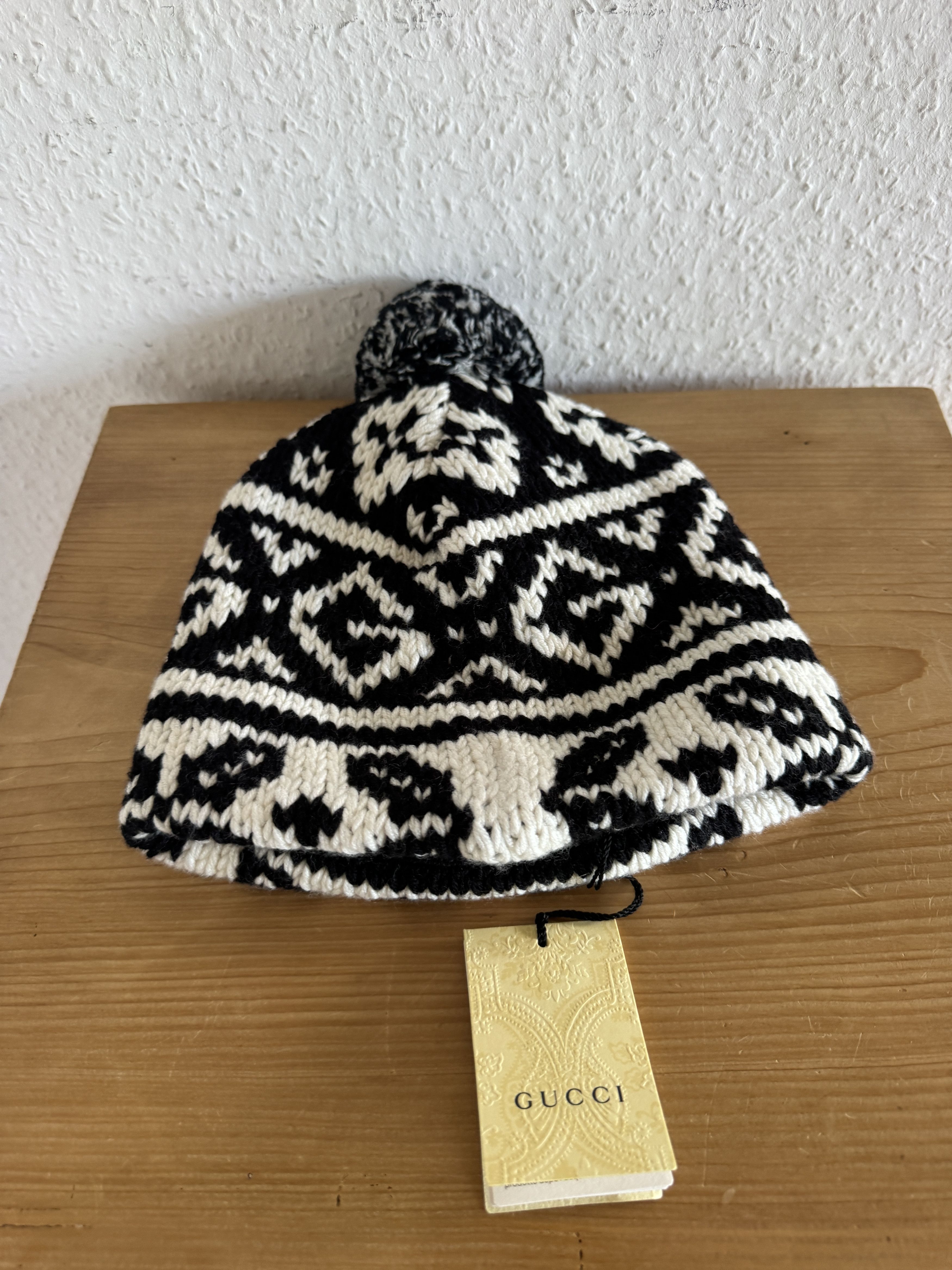 Gucci Fair Isle Wool Beanie Size ONE SIZE - 1 Thumbnail