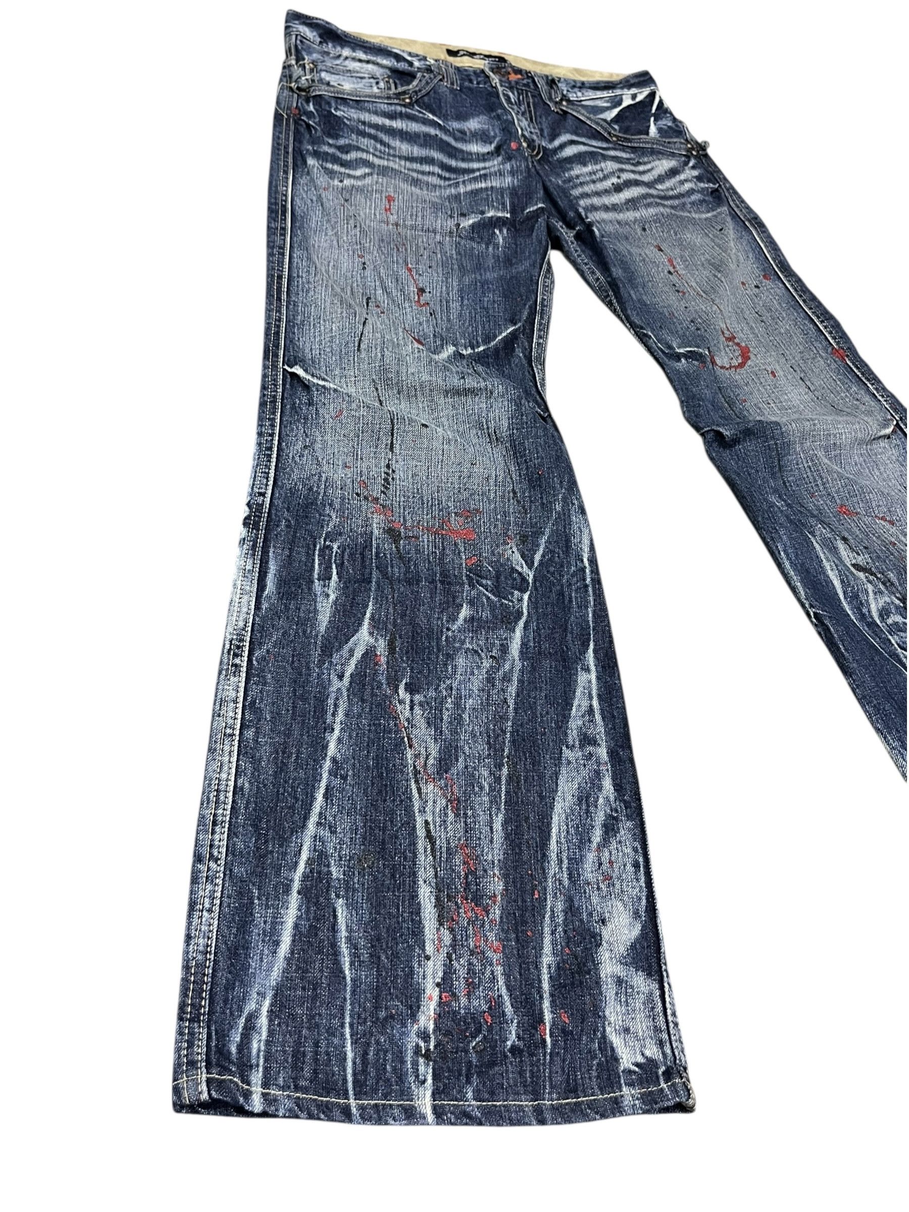 Seditionaries Root Three Style Grunge Whisker Glitter Splatter Flare Size US 30 / EU 46 - 5 Thumbnail