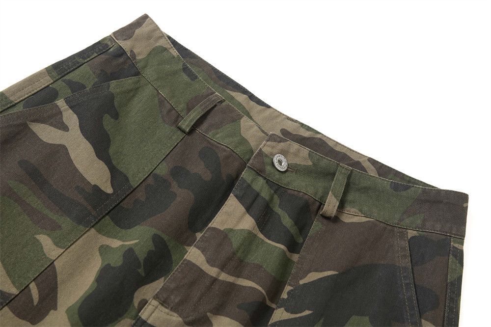 Japanese Brand × Jean American camouflage men's punk wide-leg cargo trousers Size US 32 / EU 48 - 4 Thumbnail