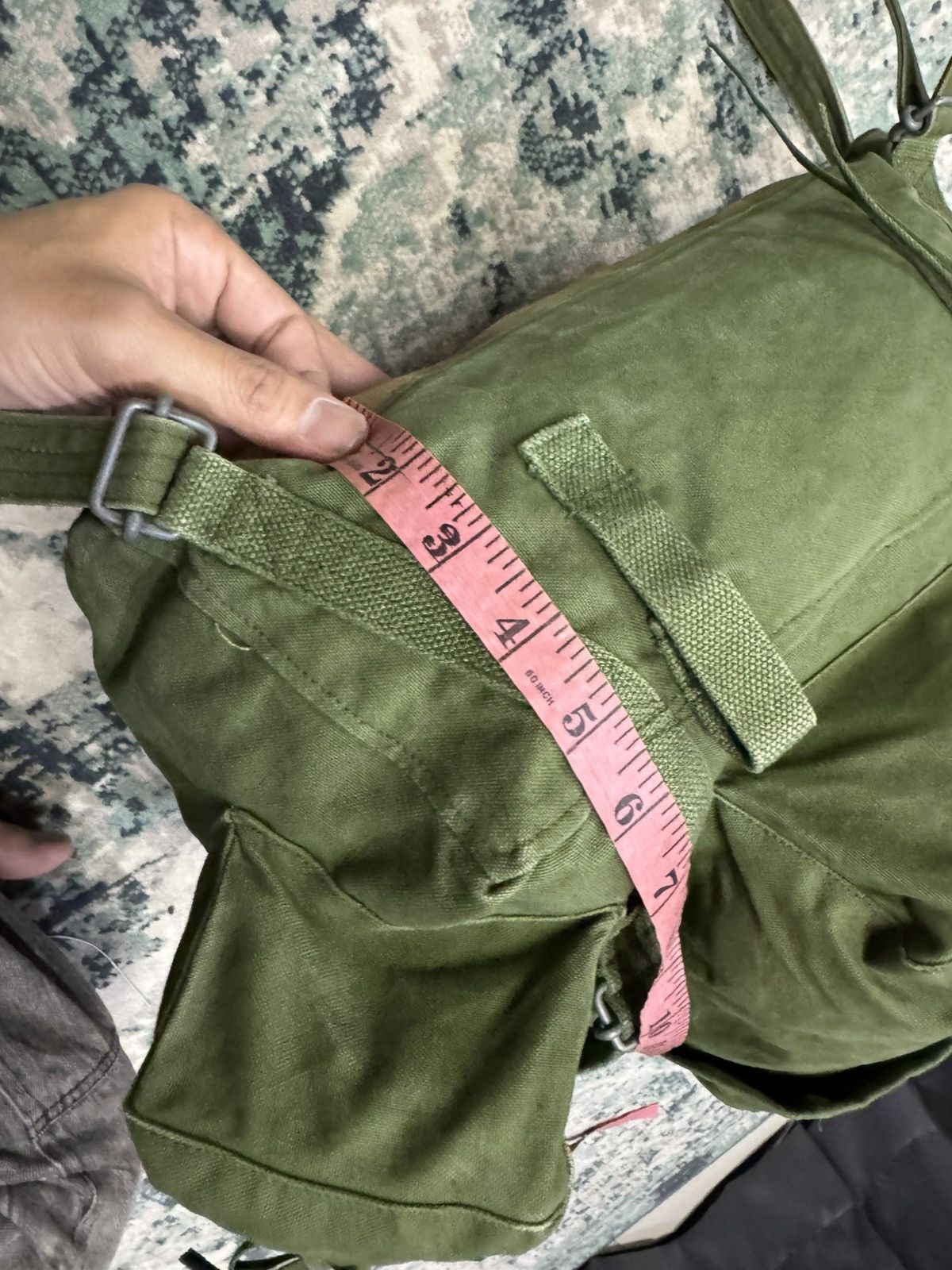 Vintage WWII WW2 US ARMY STYLE POUCH HAVERSACK BACKPACK US M14 BAG Size ONE SIZE - 10 Thumbnail