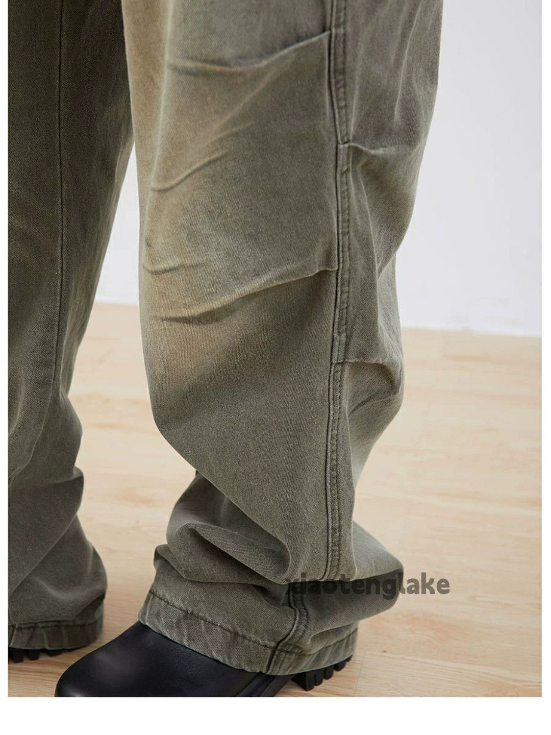 Jean × Vintage washed faded cleanfit skate hiphop loose pleated jeans Size US 32 / EU 48 - 5 Thumbnail