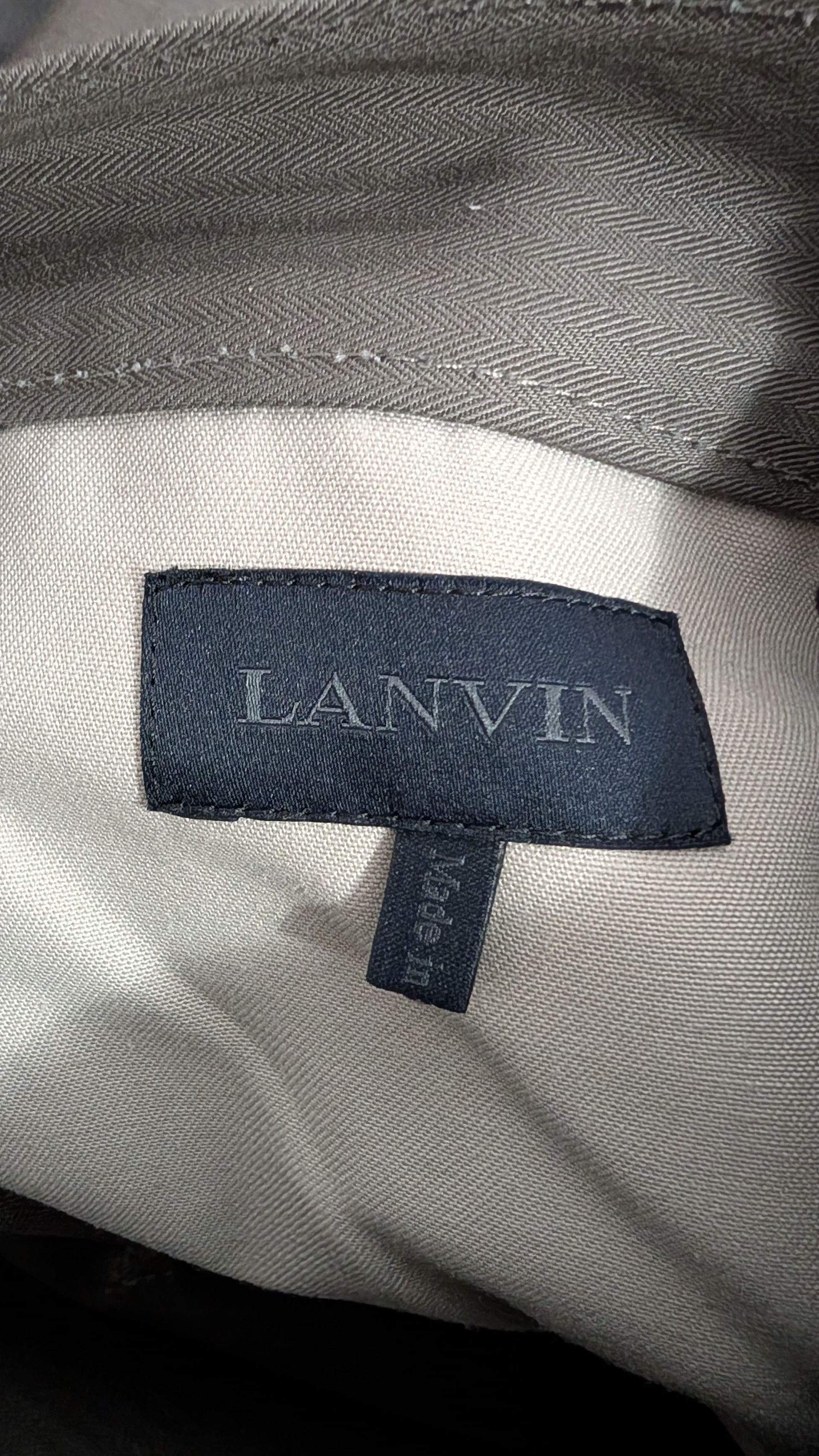 Lanvin LANVIN Grey Chevron Pattern Trousers - 31 - Skinny Fit Size US 31 - 7 Thumbnail