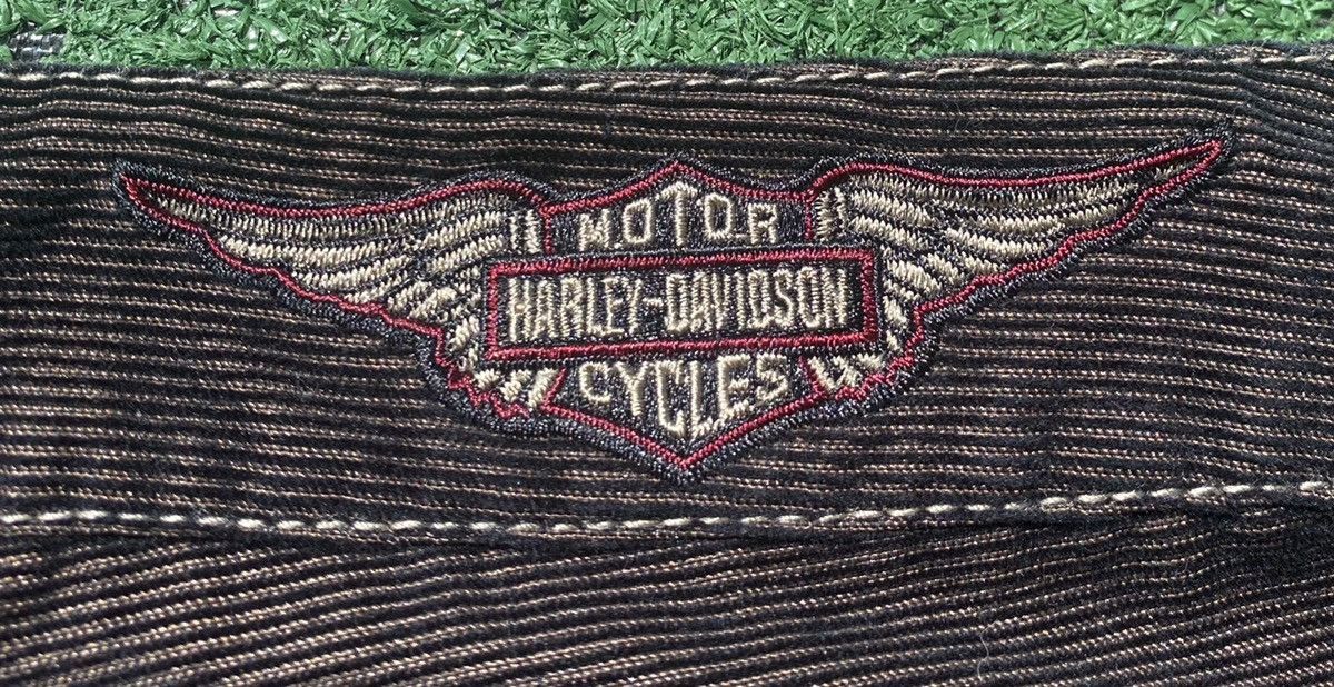 Harley Davidson Harley Davidson Black Corduroy Flare Pants 35” Waist Size 35" - 9 Thumbnail