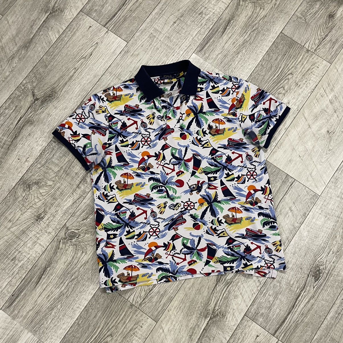 Polo Ralph Lauren × Vintage Tee shirt Polo Ralph Lauren CHIEF bear old money monogram Size US L / EU 52-54 / 3 - 1 Thumbnail