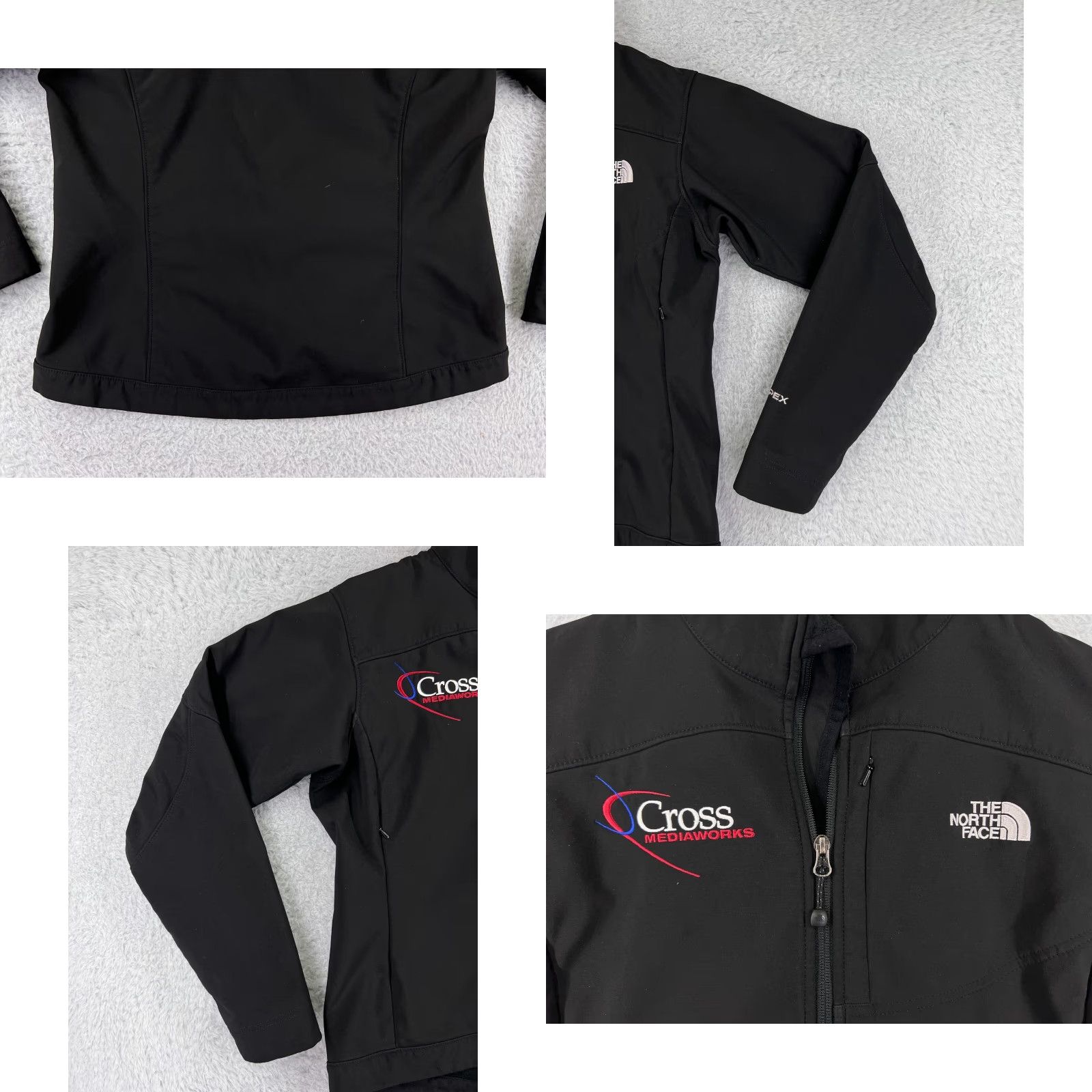The North Face The North Face Jacket Women S Black Apex Mock Neck Full Zip Poly Blend Athletic Size S / US 4 / IT 40 - 8 Thumbnail