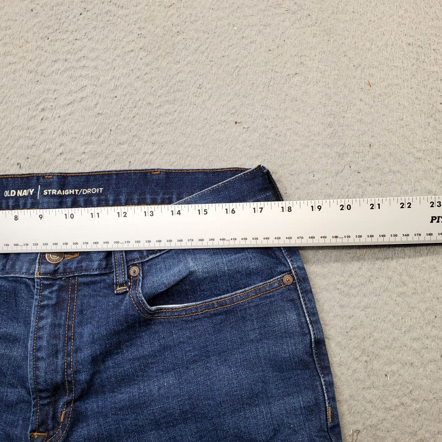 Old Navy Old Navy Jeans Womens 36x34 Straight Denim Blue 5-Pocket Regular Fit XS? Size 25" / US 0 / IT 36 - 6 Thumbnail