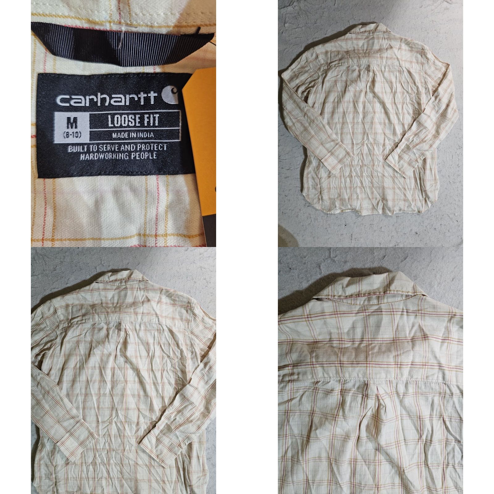 Carhartt Carhartt Shirt Womens Plaid Button Down Lightweight Loose Fit Sz Med (8-10) Size M / US 6-8 / IT 42-44 - 8 Thumbnail