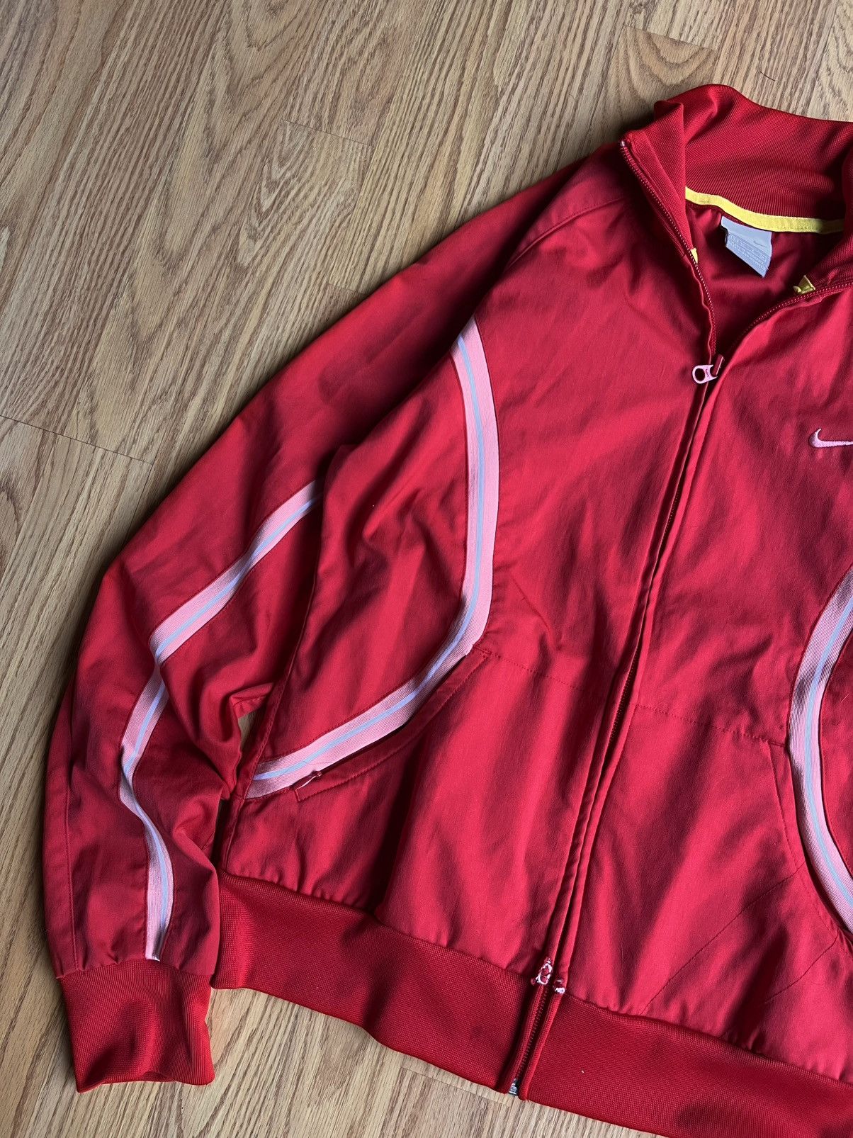 Nike Nike Vintage Tag Red Zip Up Jacket Size S / US 4 / IT 40 - 2 Thumbnail