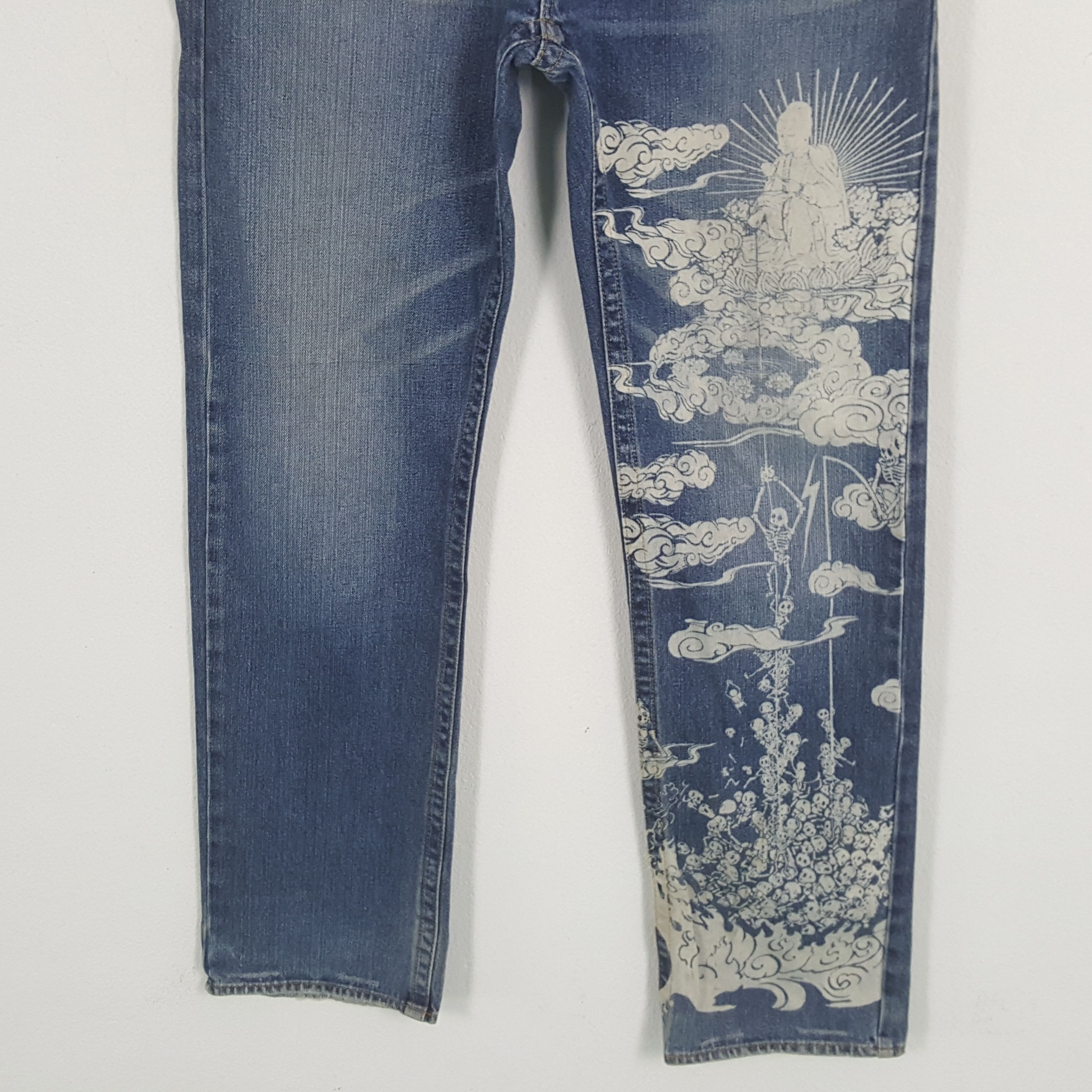 Japanese Brand Japanese Art Design Style Fashion Streetwear Jeans Size US 36 / EU 52 - 3 Thumbnail