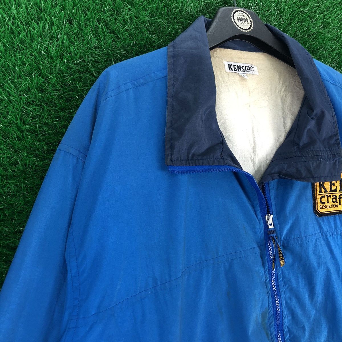 Japanese Brand × Vintage Vintage 90's Ken Craft Big Logo Sport Fishing Zipper Jacket Size US XL / EU 56 / 4 - 2 Thumbnail