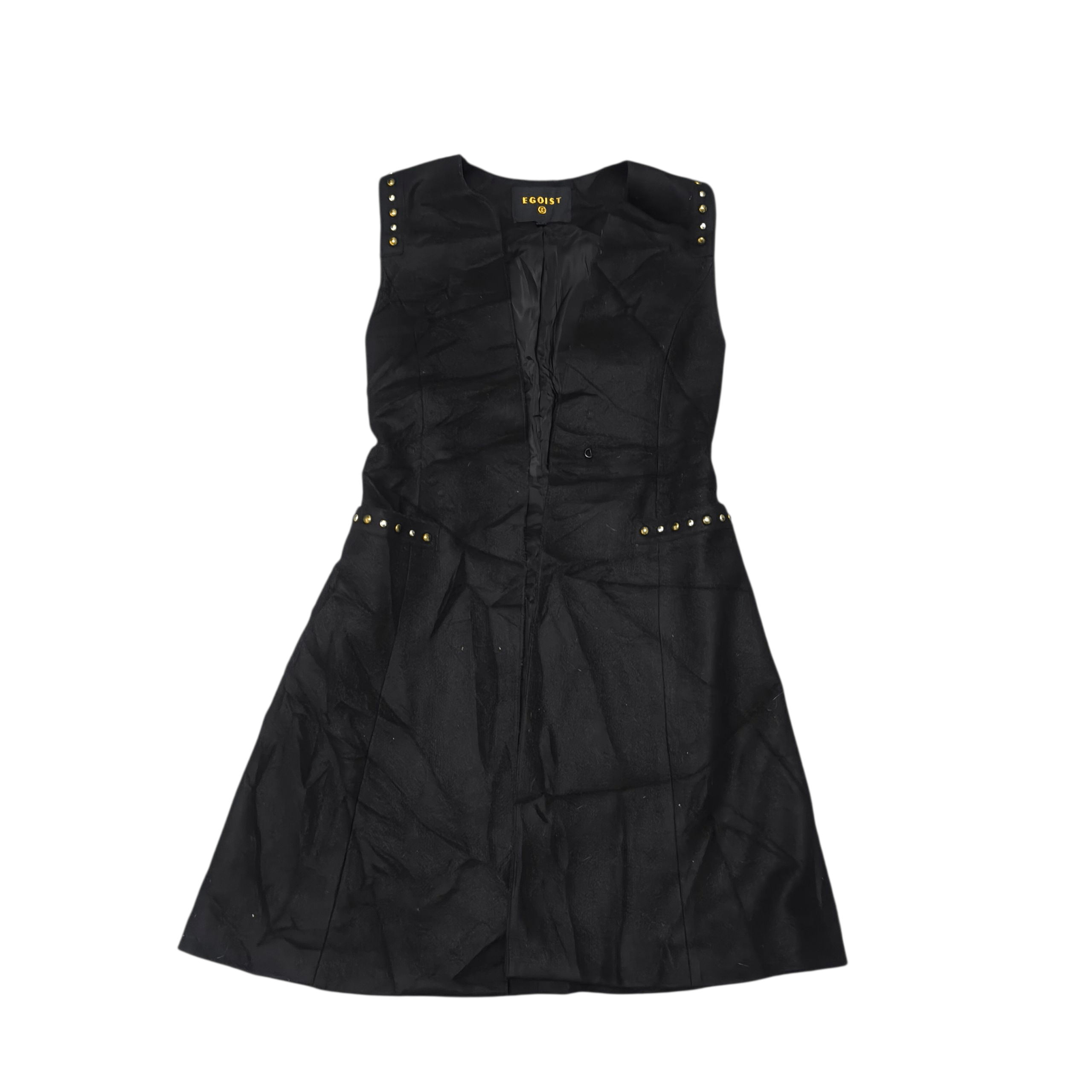 Other EGOIST studded BLACK MIDI DRESS sleeveless Size S / US 4 / IT 40 - 1 Thumbnail