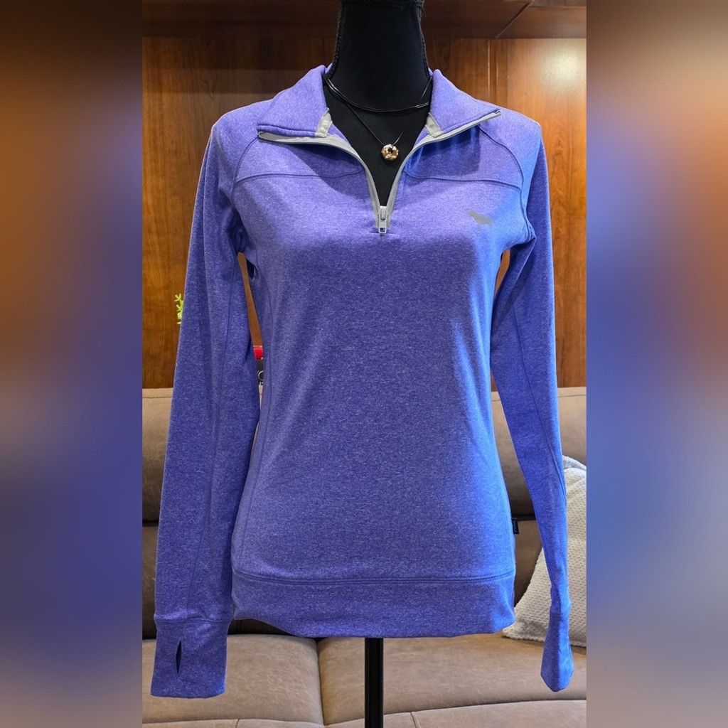 Pink PINK Purple and Black Quarter-Zip Pullover Size XS / US 0-2 / IT 36-38 - 1 Thumbnail