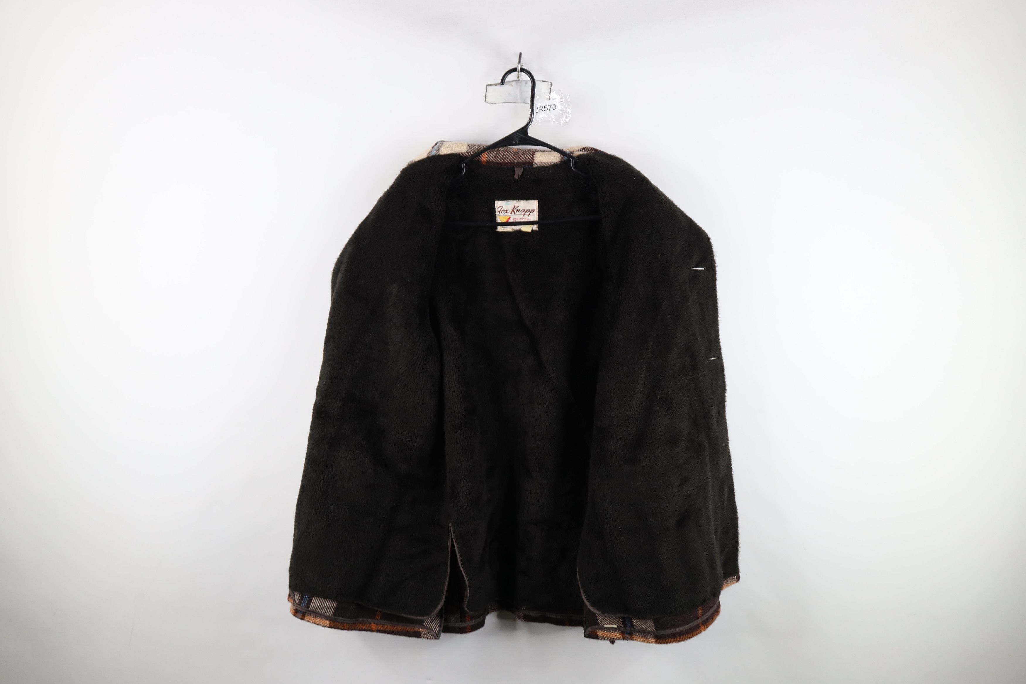 Vintage Vintage 60s 70s Streetwear Wool Button Jacket Plaid USA Size US L / EU 52-54 / 3 - 7 Thumbnail