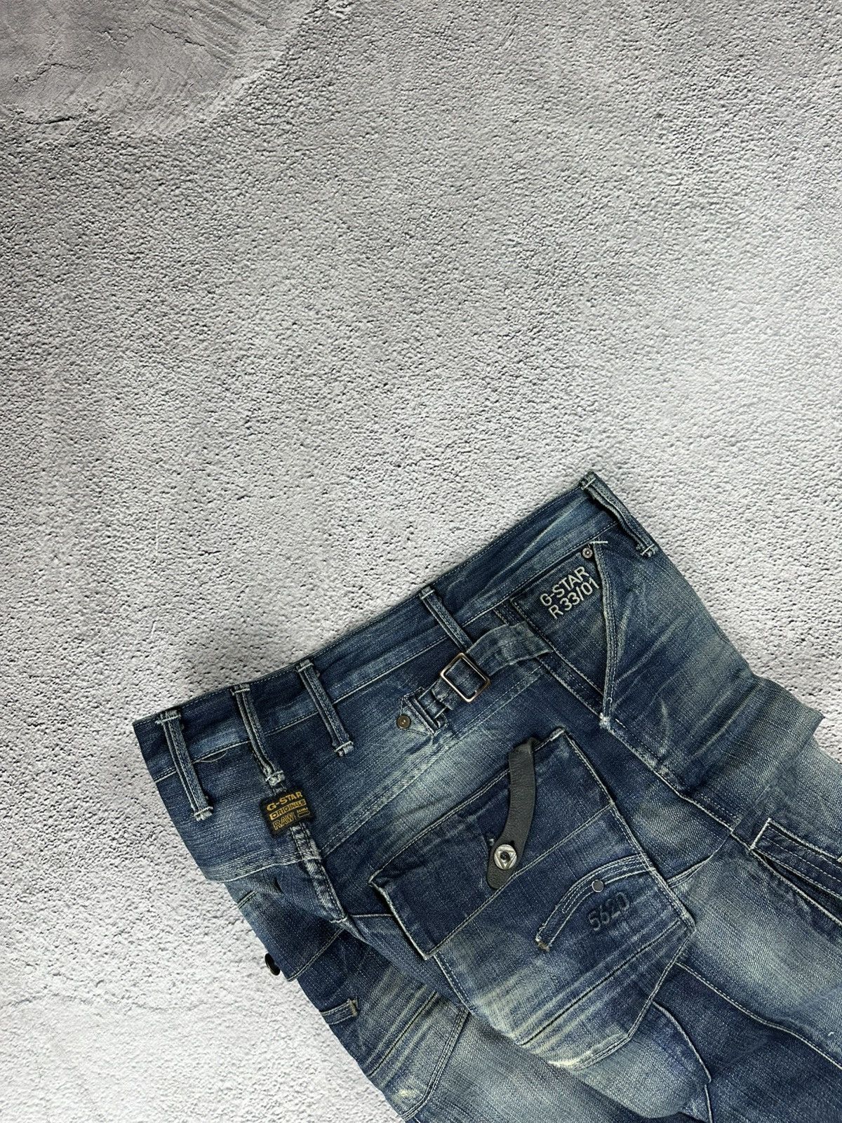 G-Star Vintage G-Star RAW Jean Short Faded Y2K Distressed Baggy Size US 30 / EU 46 - 2 Thumbnail