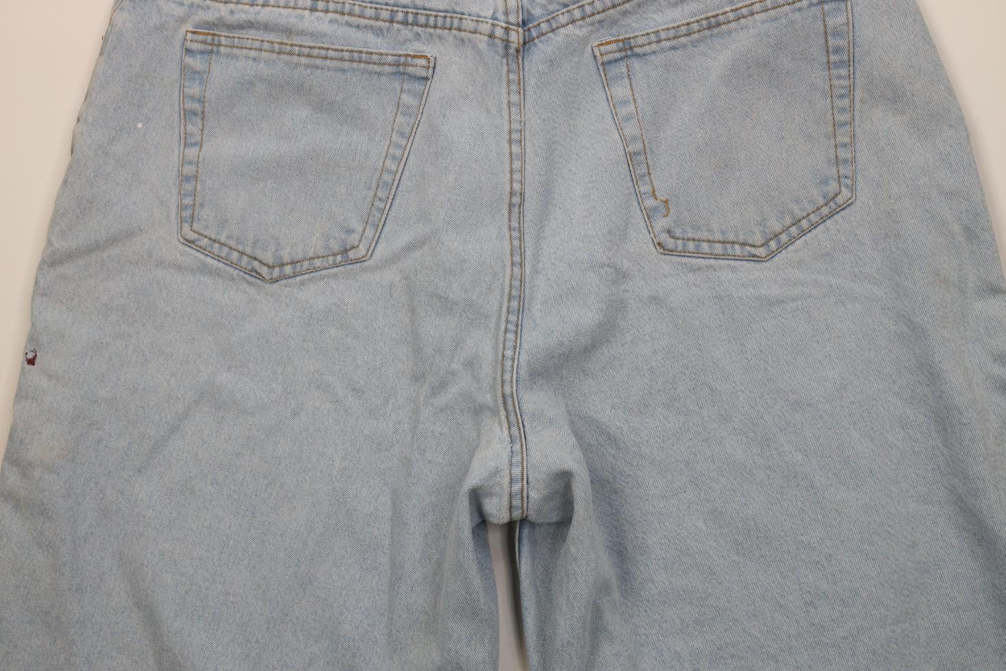 Vintage Vintage 90s IOU Skateboarding Baggy Denim Jean Shorts Blue Size US 38 / EU 54 - 13 Thumbnail