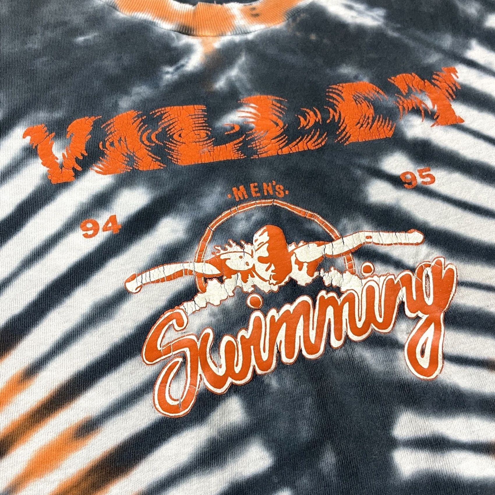 Fruit Of The Loom VINTAGE Fruit of the Loom T-Shirt Adult XL Orange Tie Dye 90s FOTL Swimming Distressed Vtg* Size US XL / EU 56 / 4 - 3 Thumbnail