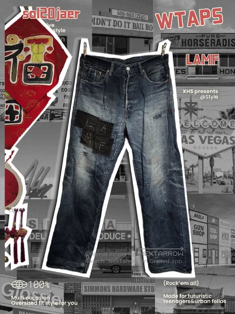Wtaps Wtaps size M Spider Embroidered Wash Jeans Size US 38 / EU 54 - 1 Thumbnail