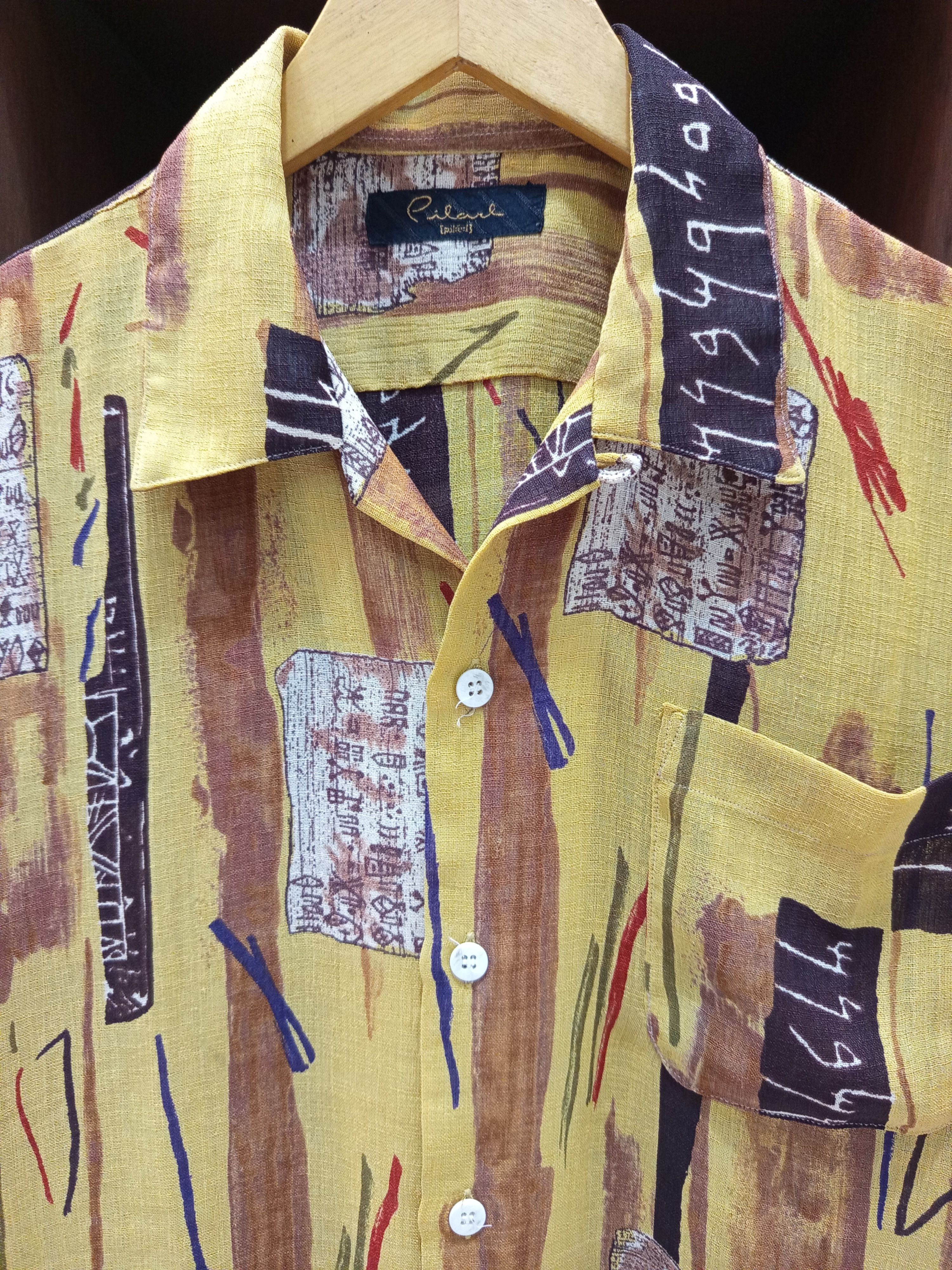 Vintage Vintage Abstract Rayon T Shirt Size US L / EU 52-54 / 3 - 7 Thumbnail