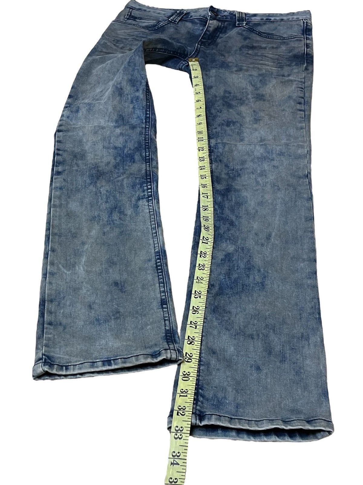 Japanese Brand JAPANESE BRAND NO ID TYE DYE SLIM FIT JEANS Size US 31 - 13 Thumbnail