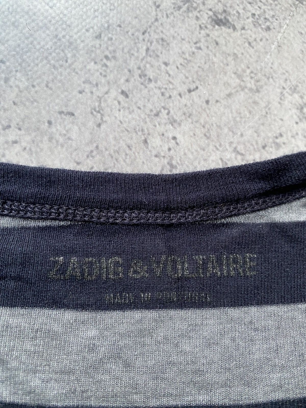 Zadig & Voltaire Zadig & Voltaire Long Sleeve Xs Stripe Modal Avant Garde Size XS / US 0-2 / IT 36-38 - 4 Thumbnail