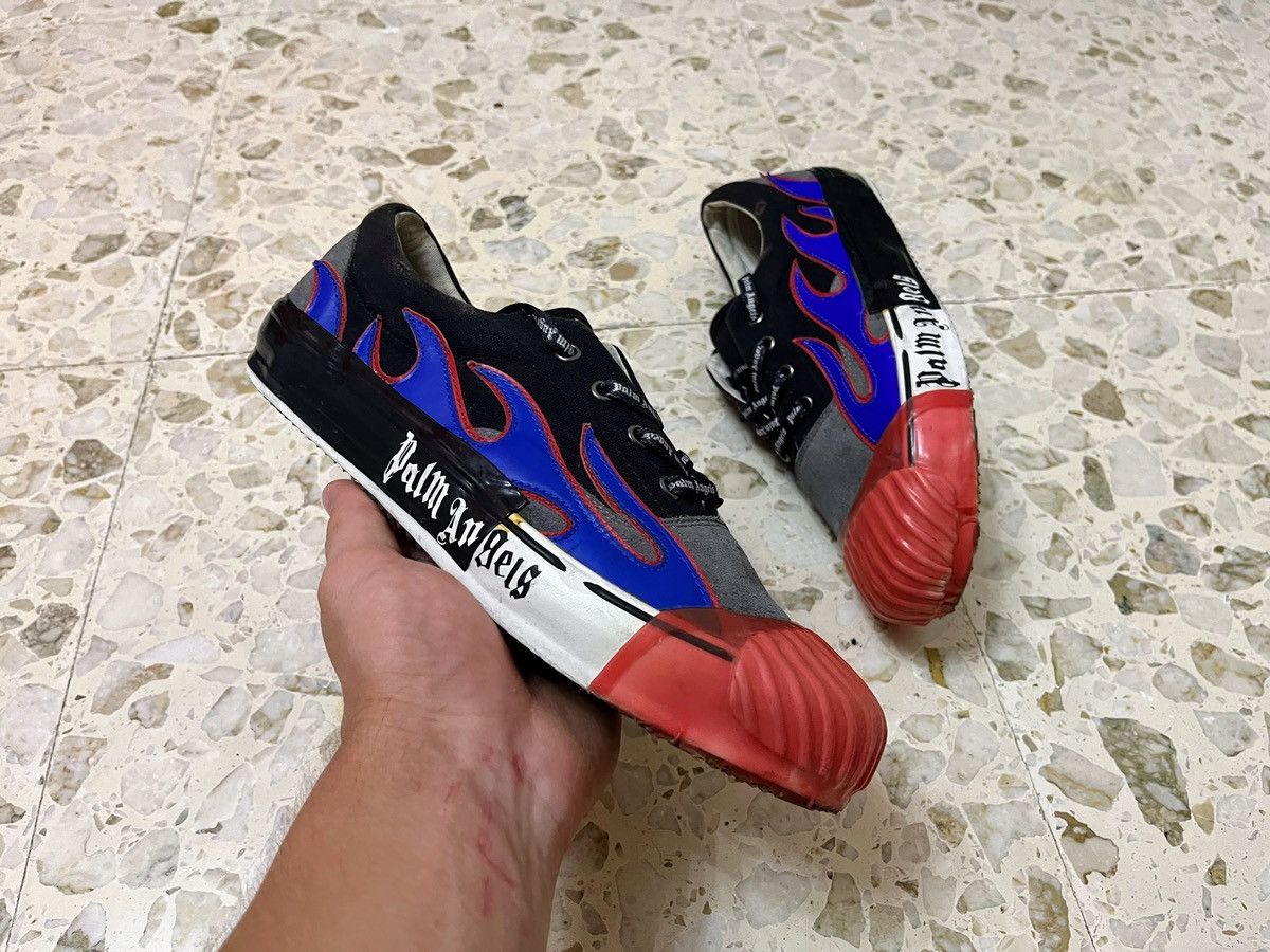 Palm Angels Palm angels low top flame leather sneaker 9us 42eu Size US 9 / EU 42 - 1 Thumbnail