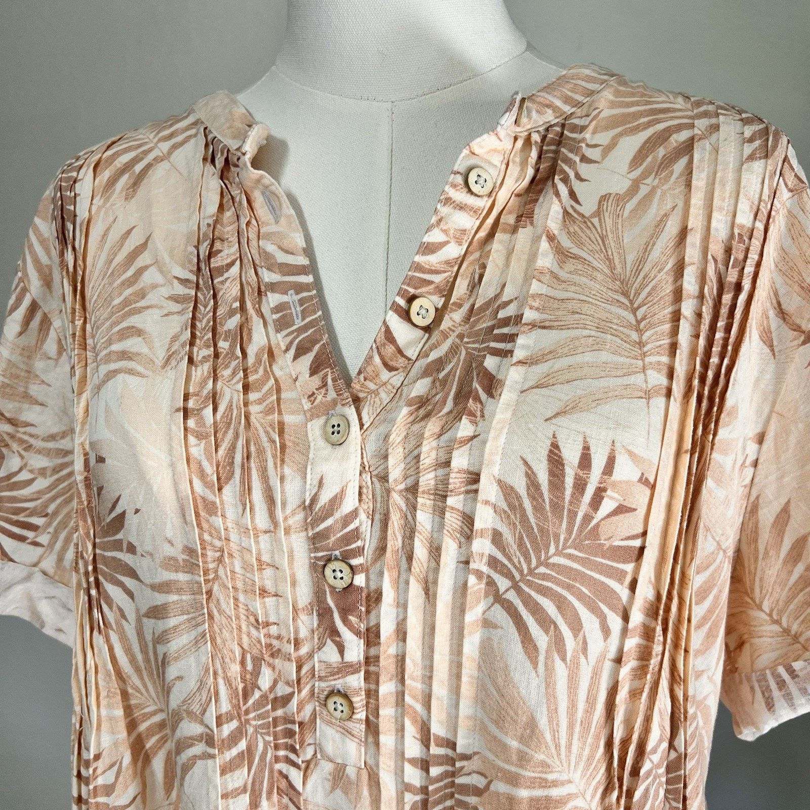 Faherty Faherty Women's Linen Blend Gemina Relaxed Shirt Dress XL Size XL / US 12-14 / IT 48-50 - 5 Thumbnail