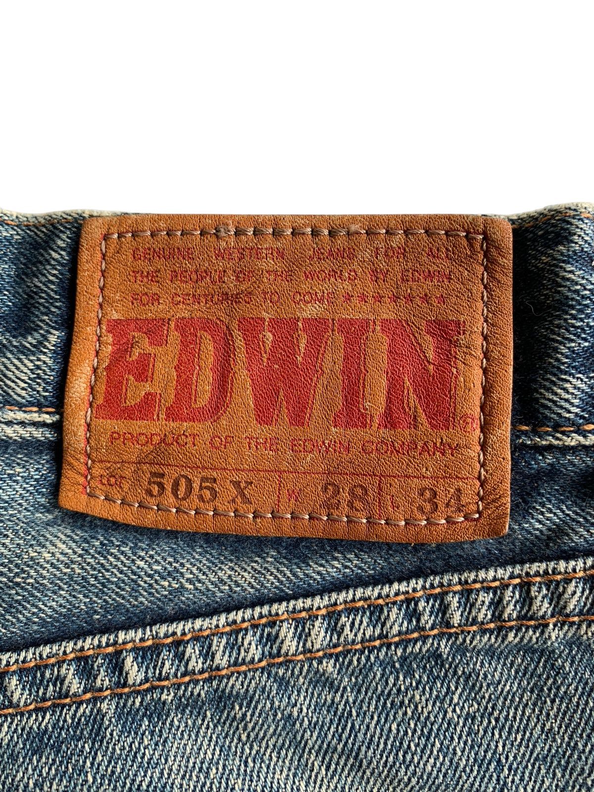 Kapital VINTAGE EDWIN 505X SELVEDGE SHORT DISTRESSED DENIM Size US 28 / EU 44 - 5 Thumbnail
