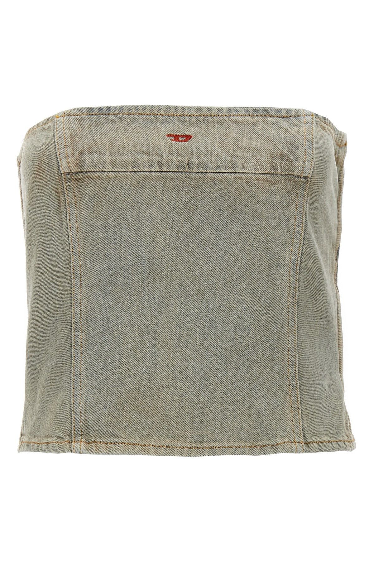 image of Diesel 'de-Ville' Corset in Light Blue, Women's (Size Medium)