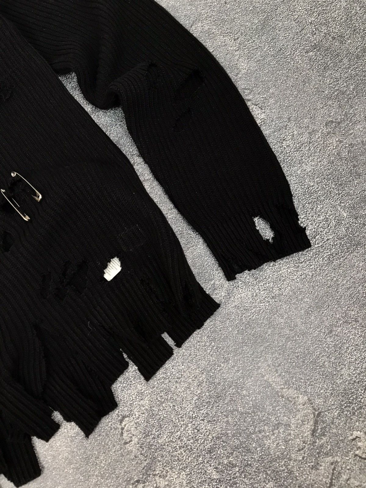 Designer × Nike ♻️1 OF 1 HANDMADE DISTRESSED AVANTGARDE KNITED SWEATER,NIKE Size US S / EU 44-46 / 1 - 8 Thumbnail